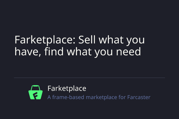 Farketplace - Farcaster Mini Apps